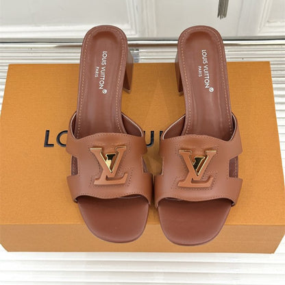 Louis Vuitton Isola Heel Mule Sandals