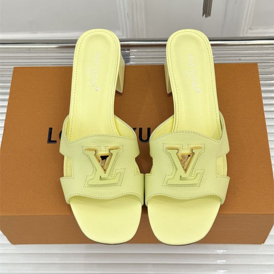 Louis Vuitton Isola Heel Mule yellow Sandal