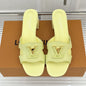 Louis Vuitton Isola Heel Mule yellow Sandal