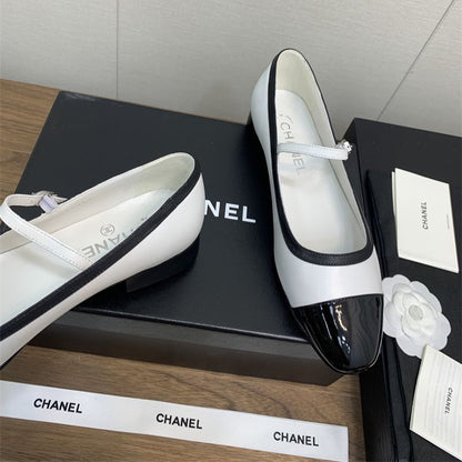 CHANEL Black Block Heels for Women Sandal