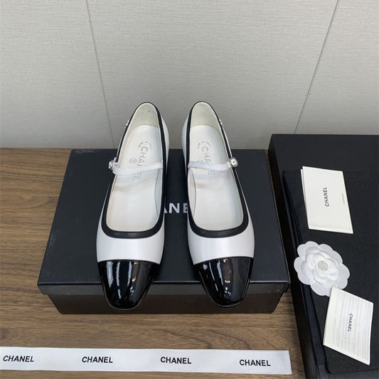 CHANEL Black Block Heels for Women Sandal