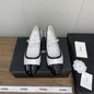 CHANEL Black Block Heels for Women Sandal