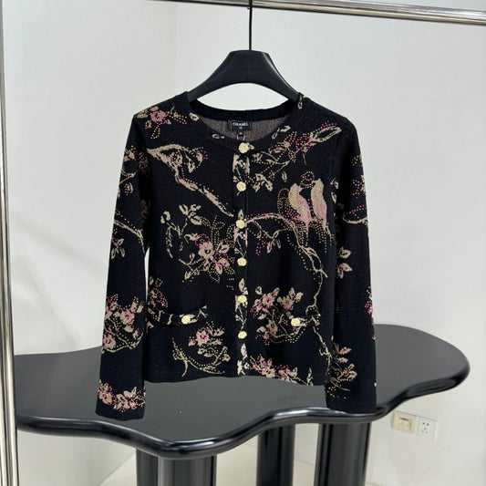 Chanel Floral Pattern Cardigan