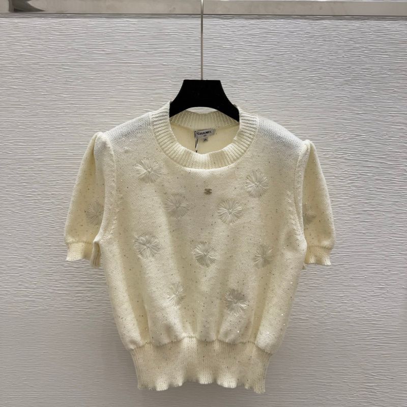 Chanel Floral Short-Sleeve