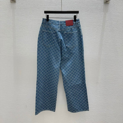 Gucci Monogram Denim Jeans