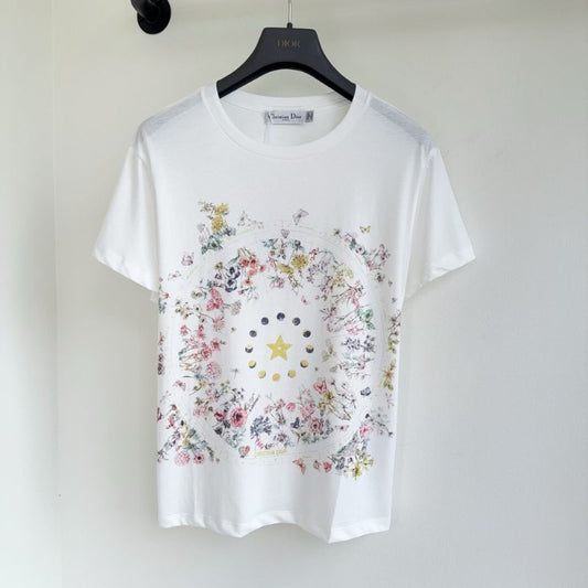 Christian Dior Floral Design T-Shirt