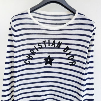 Christian Dior Striped Long Sleeve T-Shirt