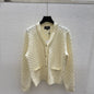 Chanel Cardigan in Cream with Gold Chain Trim