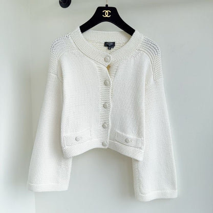 Luxurious White Chanel Cardigan