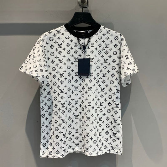 White Louis Vuitton Logo T-Shirt