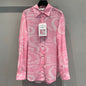 Chanel Early Autumn Pink Shirt with White Flowers