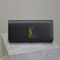 Saint Laurent Black Leather Kate Flap Clutch