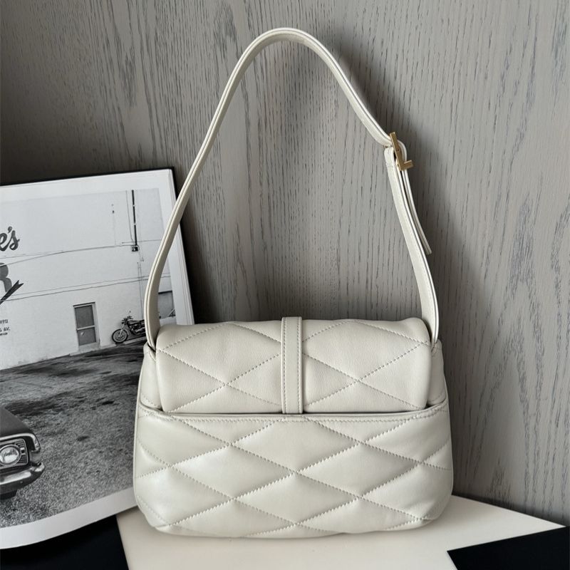 YSL Saint-Tropez Ruffle Shoulder Bag