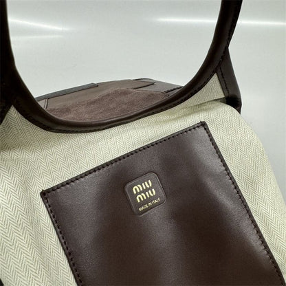 Miu Miu Leather Patchwork Ivy Top-Handle Bag