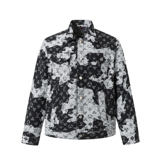 Louis Vuitton Monogram Printed Denim Jacket