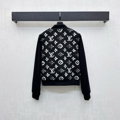 Louis Vuitton Monogram Jacquard Fleece Bomber Jacket