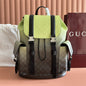Gucci Chroma large gradient lime and black backpack,