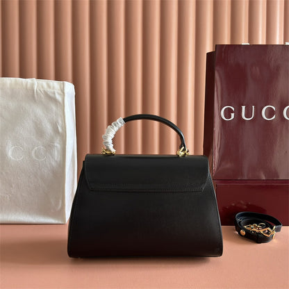 Gucci Horsebit 1955 Top Handle Bag in black