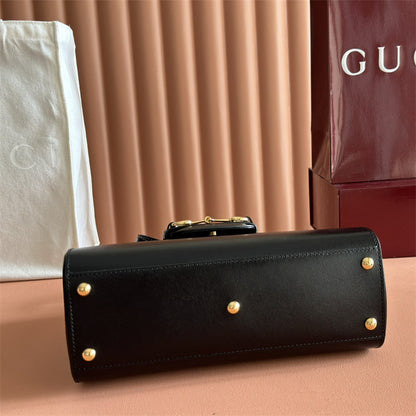 Gucci Horsebit 1955 Top Handle Bag in black